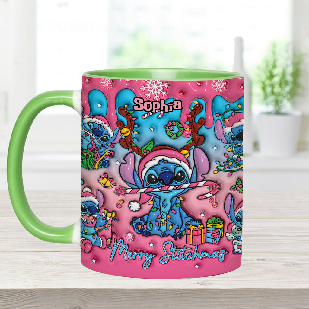 Personalized Ohana Accent Mug Christmas Gift for Mom Accent Mug GradoCreations