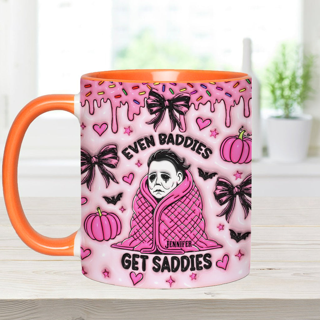 Personalized Two-Tone Accent Mug with Halloween Theme Gift Accent Mug GradoCreations