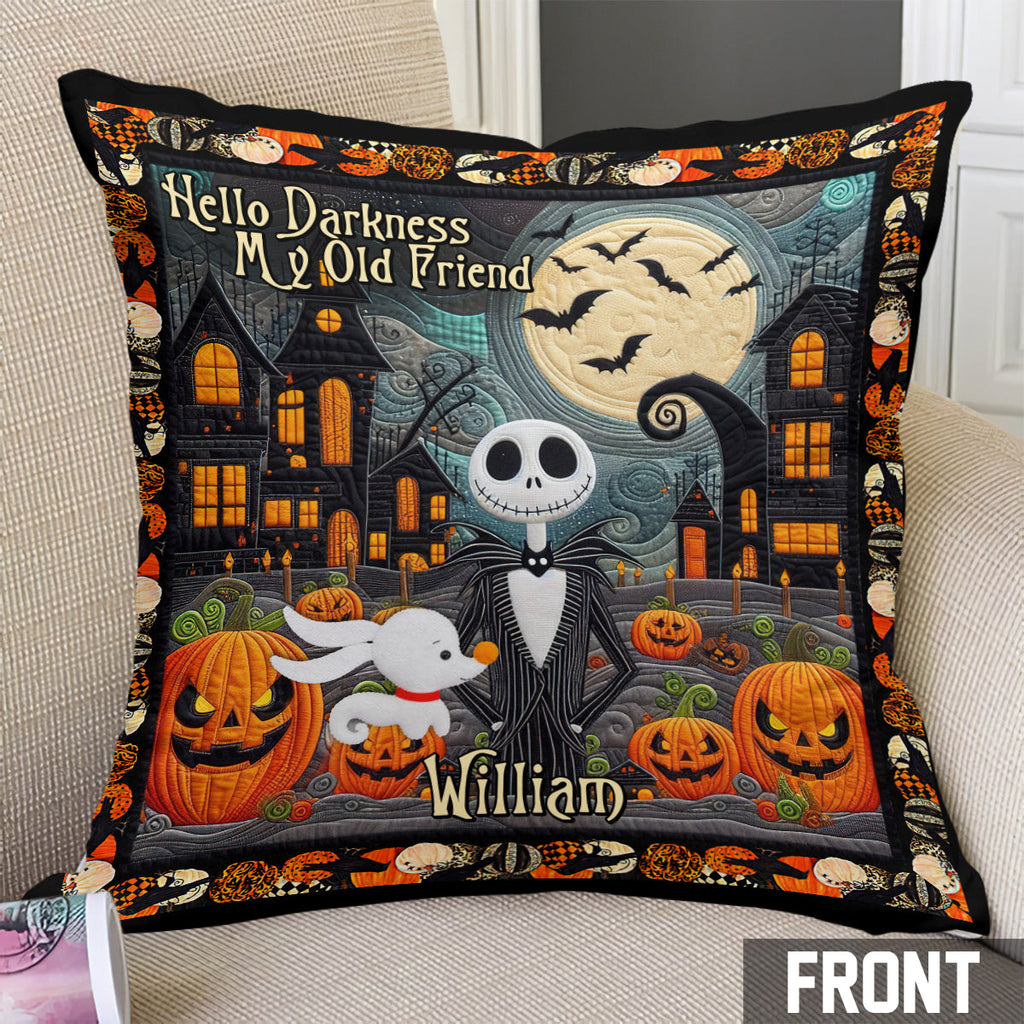 Personalized Nightmare Throw Pillow Halloween Gift for Kids Throw Pillow GradoCreations