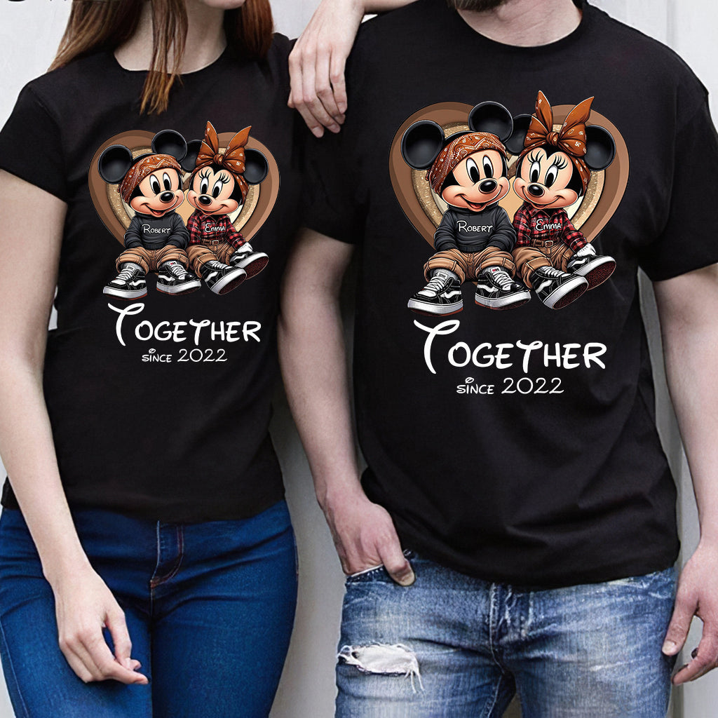 Personalized Chicano Couple T-shirt & Hoodie Gift Together Since 2022 T-shirt & Hoodie GradoCreations