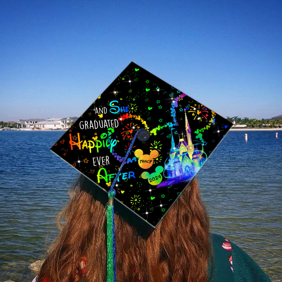 Personalized Graduation Cap Topper Custom Design Gift for Her Cap Topper GradoCreations