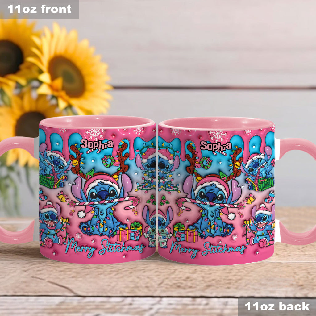 Personalized Ohana Accent Mug Christmas Gift for Mom Accent Mug GradoCreations
