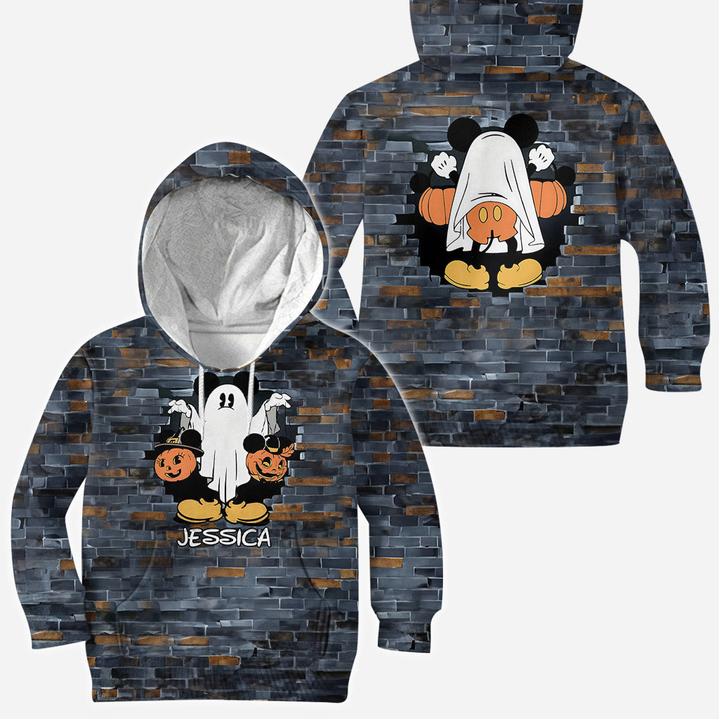 Funny Personalized Ghost Mouse All Over Shirt for Kids & Adults All Over Shirt GradoCreations