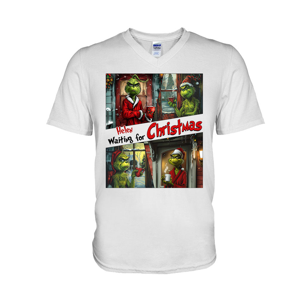 Personalized Grinch Christmas T-shirt & Hoodie Gift for Mom T-shirt & Hoodie GradoCreations