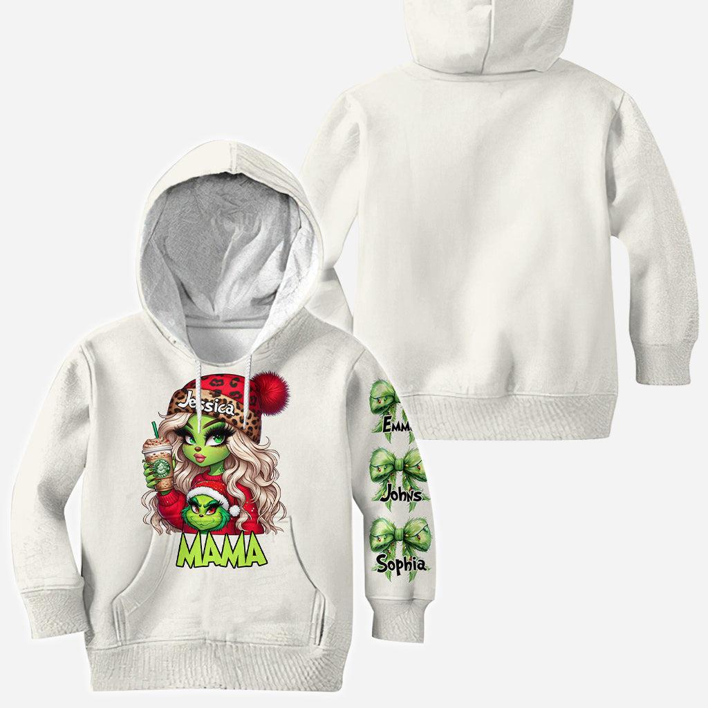 Personalized Grinchy Christmas All Over Shirt Gift for Mom All Over Shirt GradoCreations