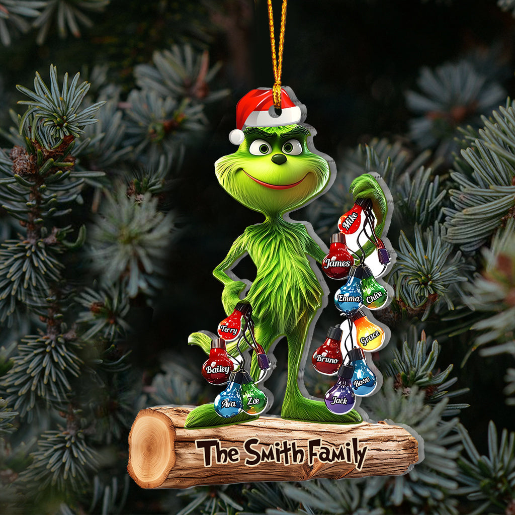 Personalized Christmas Family Ornament Custom Name Gift Ornament GradoCreations