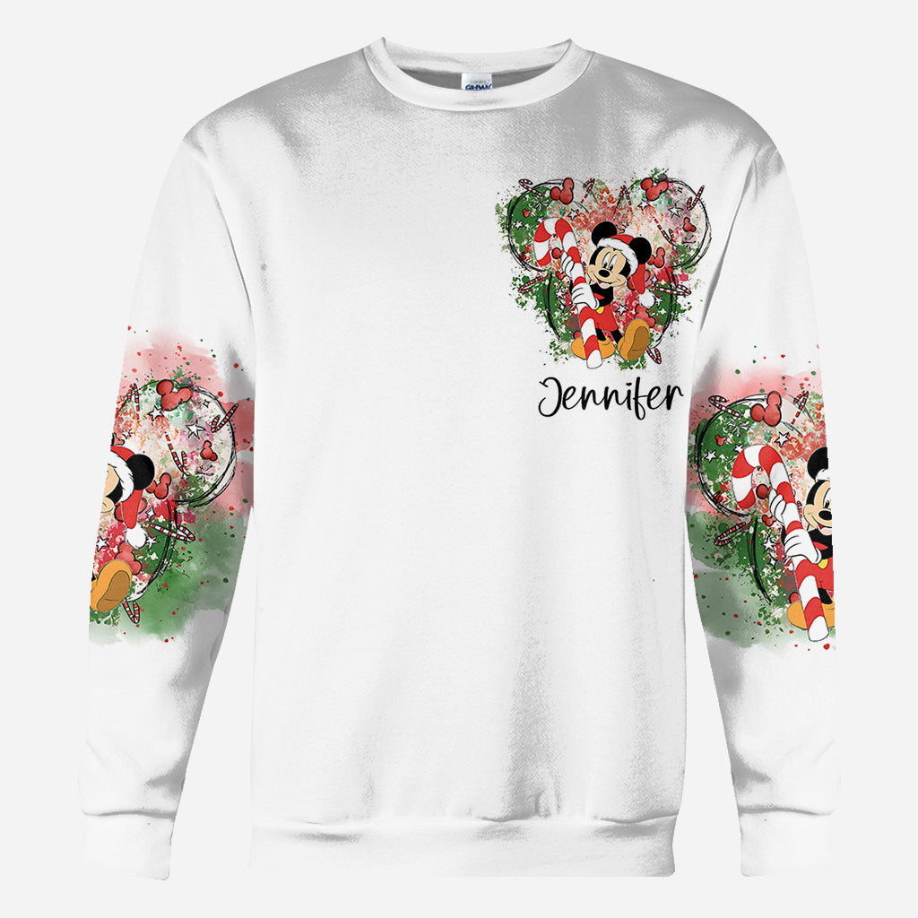 Personalized Merry Christmas All Over Shirt for Women | Perfect Holiday Gift All Over Shirt GradoCreations