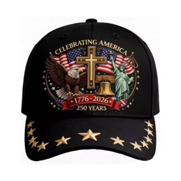 Personalized 250th Anniversary Embroidered Cap USA Gift HN590 - Embroidery Hat Josh GradoCreations