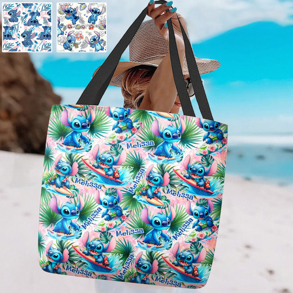 Personalized Ohana Tote Bag Custom Name Summer Gift Tote Bag GradoCreations