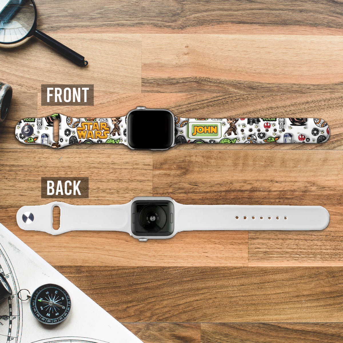 Personalized Star Wars Apple Watch Band Custom Name Gift Apple Watch Band GradoCreations