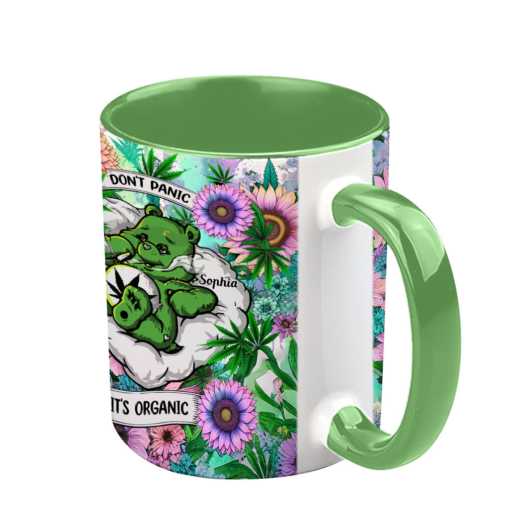 Personalized Weed Accent Mug Custom Name Gift for Her Accent Mug GradoCreations
