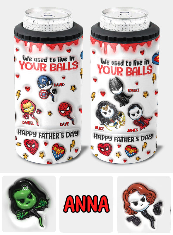 Personalized Marvelous Universe Can Cooler Custom Name Gift for Dad Can Cooler GradoCreations