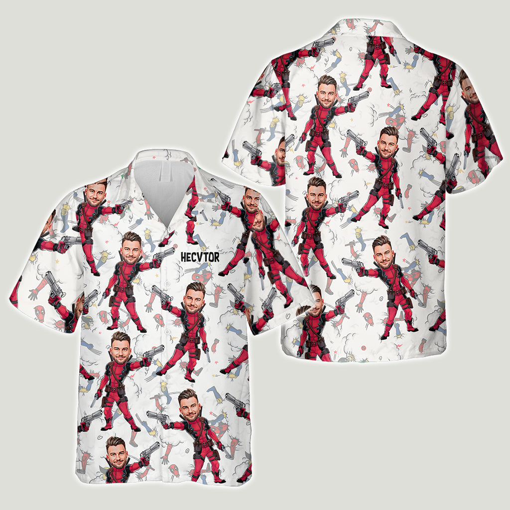 Personalized Cartoon Hawaiian Shirt Custom Name Gift for Him Hawaiian Shirt GradoCreations