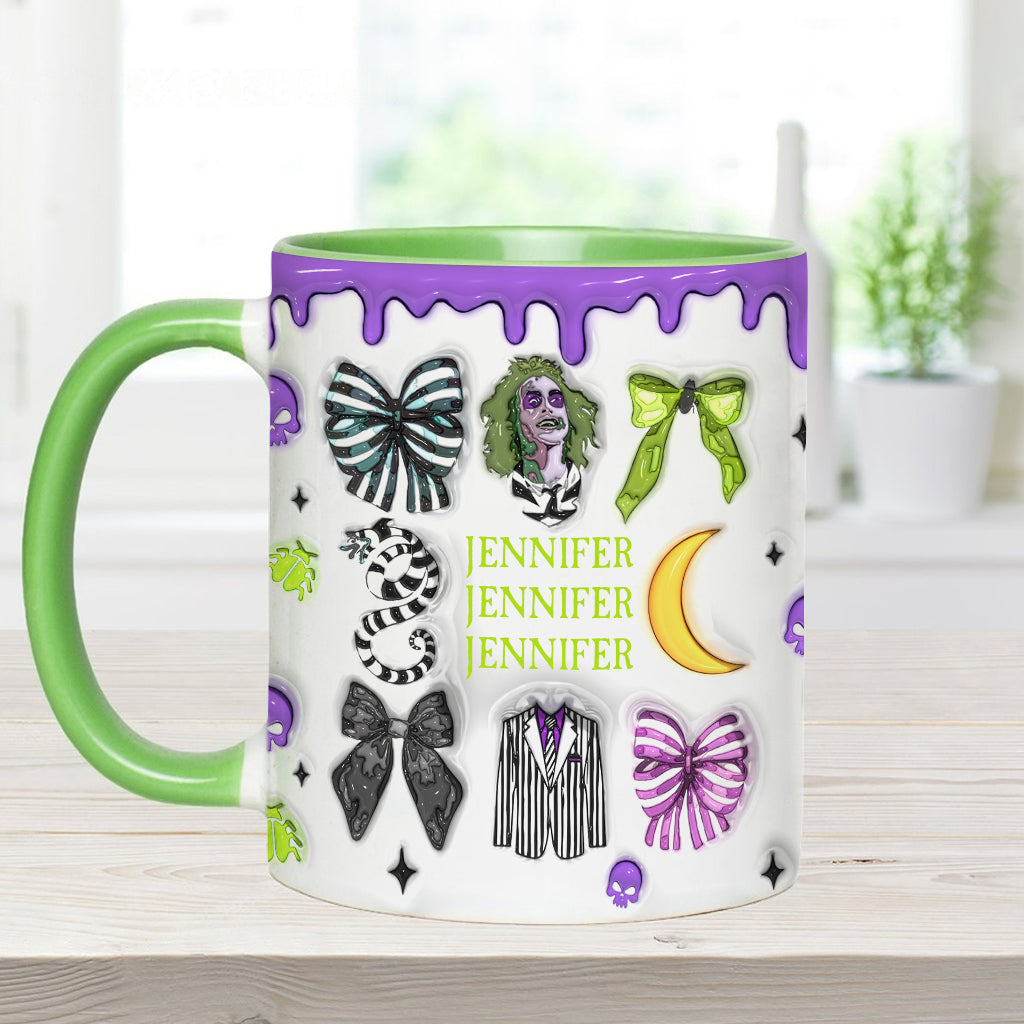 Personalized Accent Mug with Unique Design for Halloween Gift Accent Mug GradoCreations