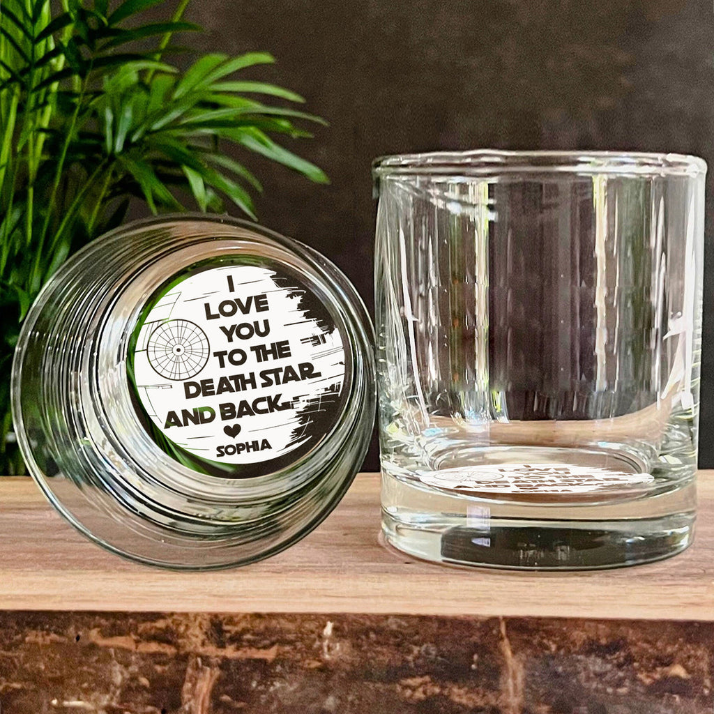Personalized Engraved Whiskey Glass Custom Love Message Gift Engraved Whiskey Glass GradoCreations