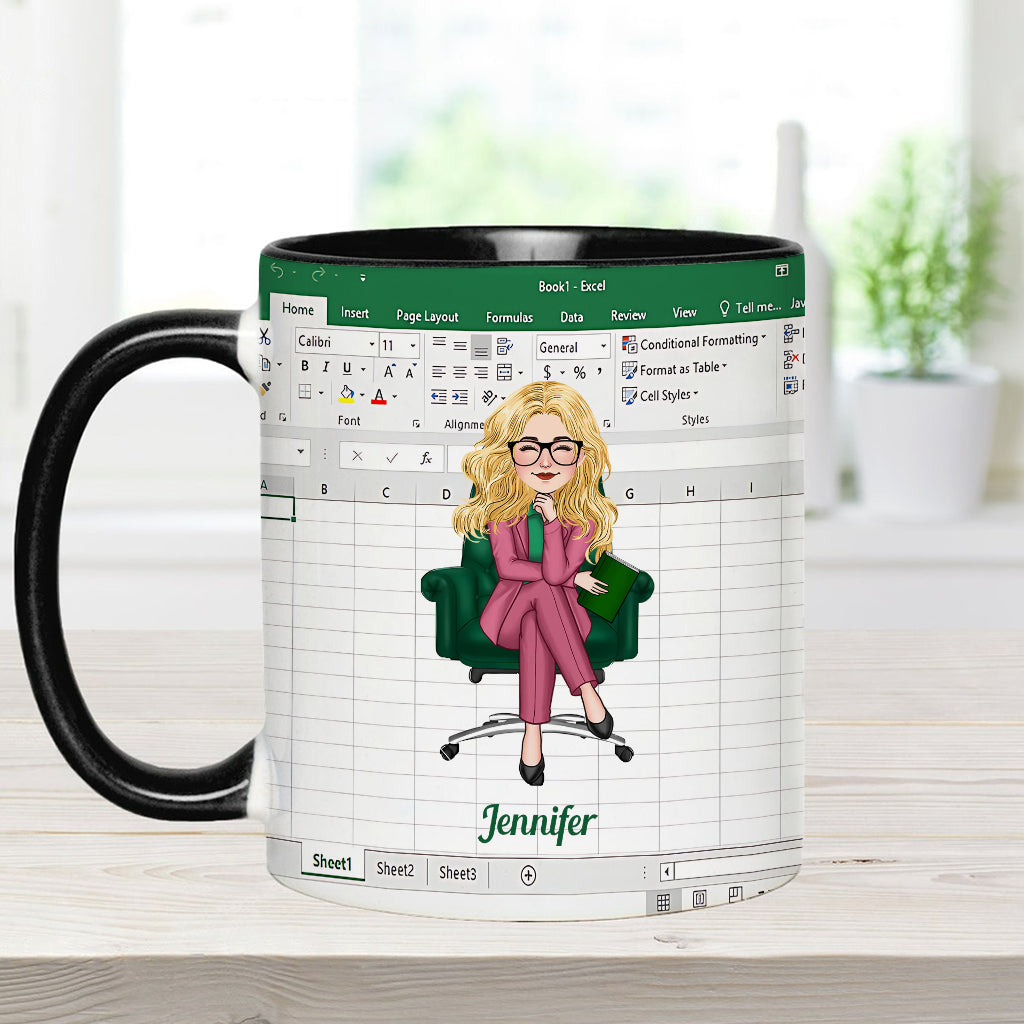 Personalized Accent Mug Custom Colleague Gift with Name Accent Mug GradoCreations