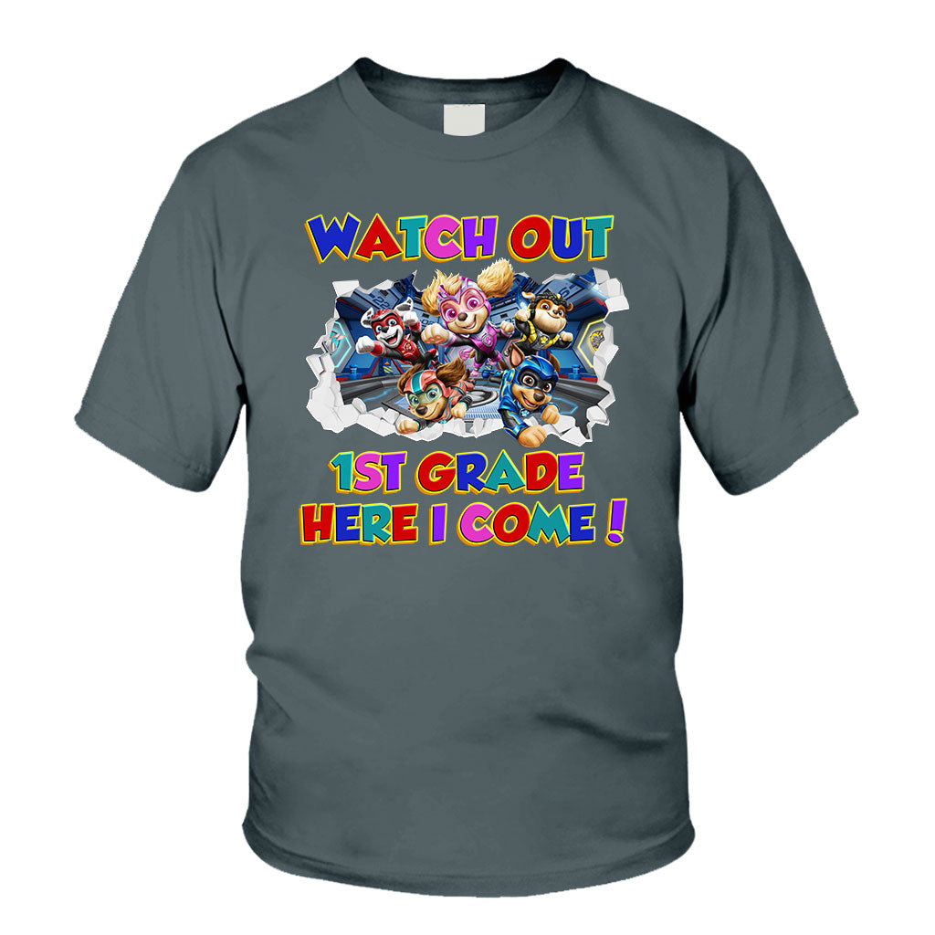 Personalized Kids T-Shirt with Watch Out Design for Back to School Kid Shirt GradoCreations