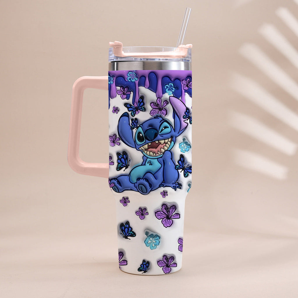 Personalized Ohana Tumbler with Handle Custom Name Gift Idea Tumbler With Handle GradoCreations