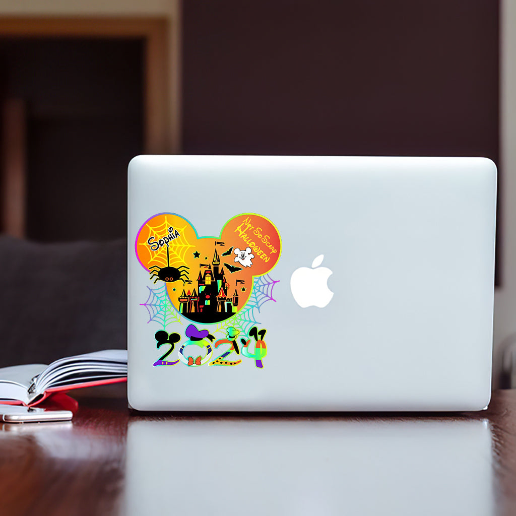 Personalized Halloween Mouse Decal Custom Name for Kids Decal Full GradoCreations