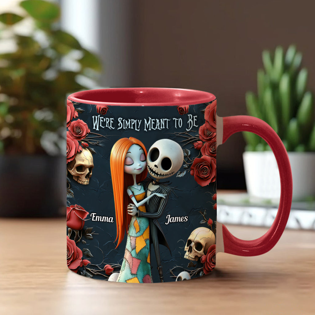 Personalized Nightmare Accent Mug Custom Name Gift for Couple Accent Mug GradoCreations