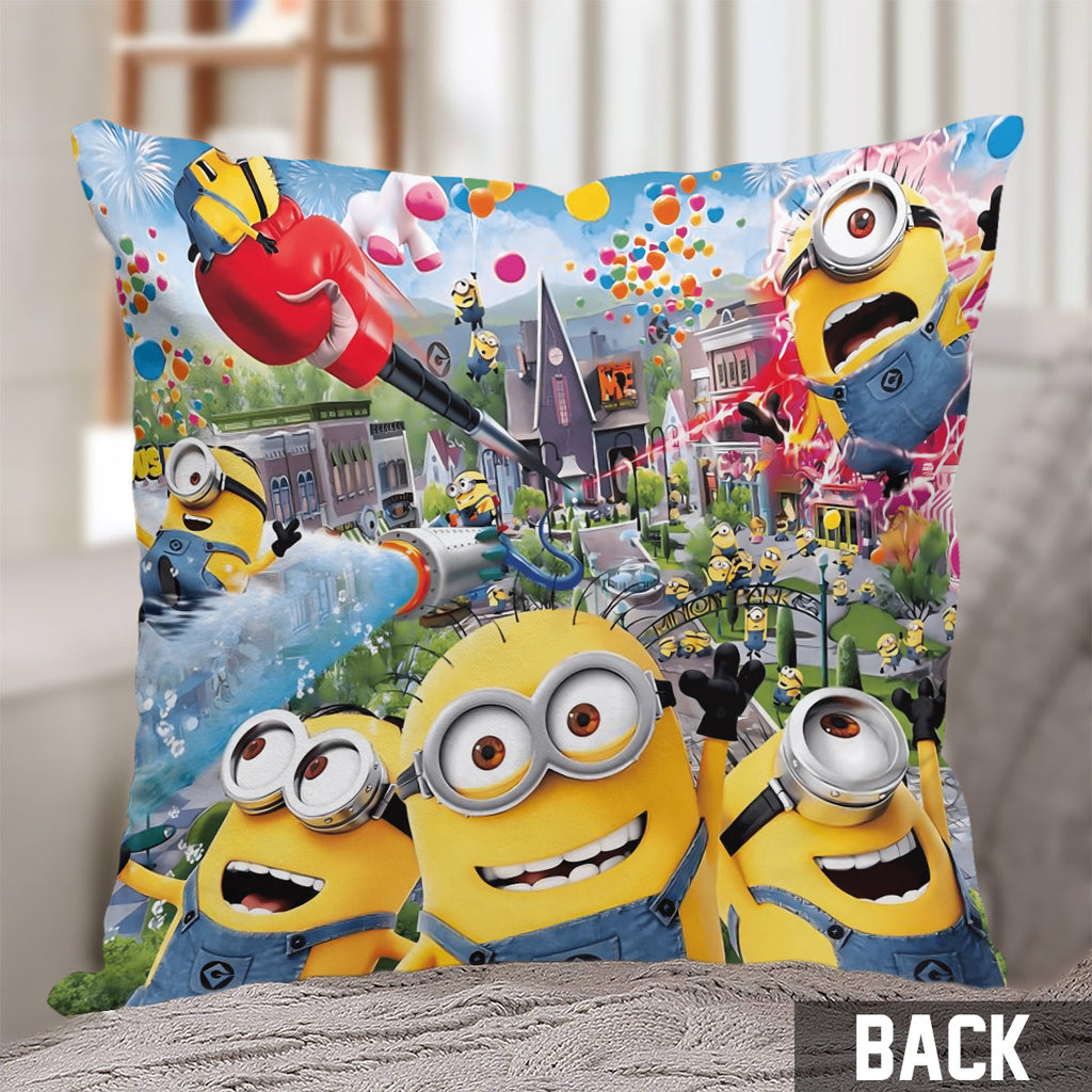 Personalized Minion Throw Pillow Custom Name Gift for Kids Throw Pillow GradoCreations