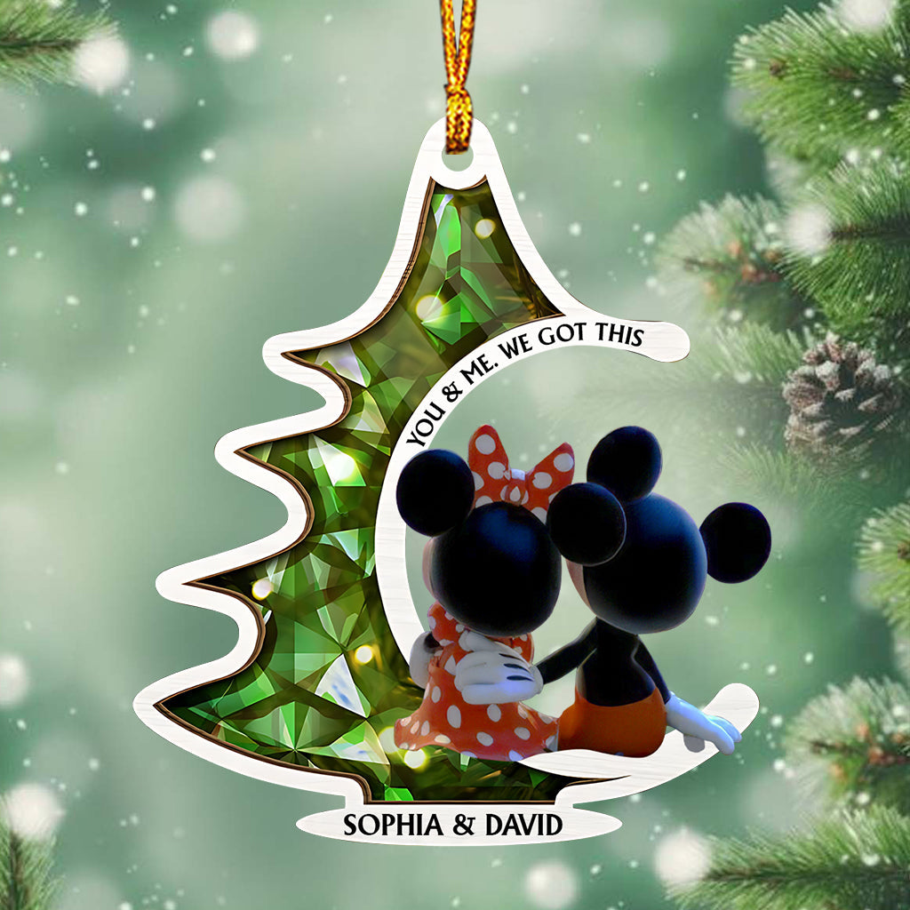 Personalized Mouse Christmas Ornament Custom Name Gift Ornament GradoCreations