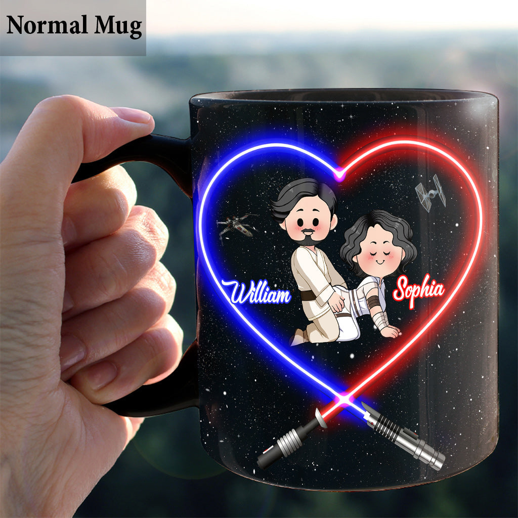 Personalized Star Wars Mug I Love You to the Death Star Gift for Couple Mug GradoCreations