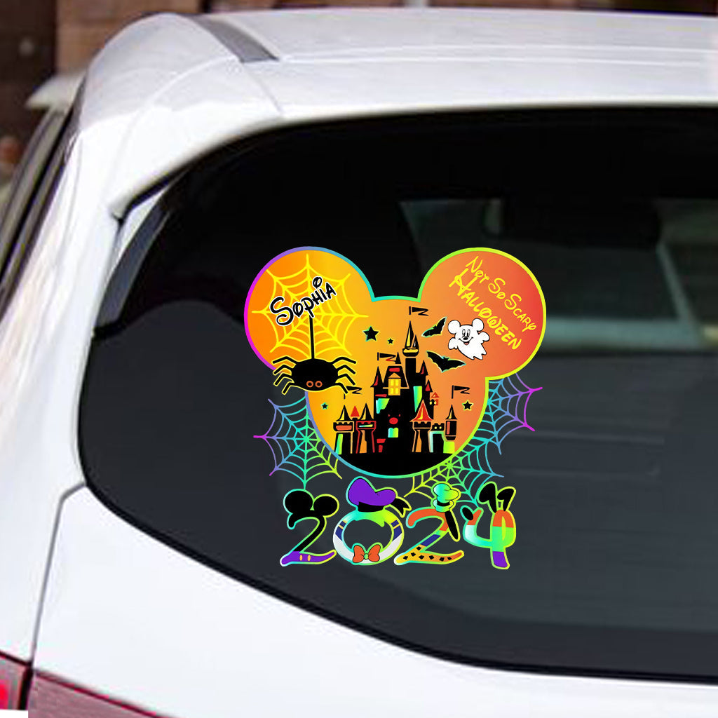 Personalized Halloween Mouse Decal Custom Name for Kids Decal Full GradoCreations