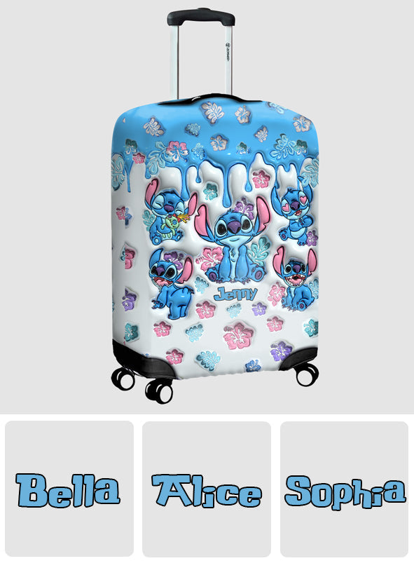 Personalized Ohana Luggage Cover Custom Name Travel Gift Luggage Cover GradoCreations