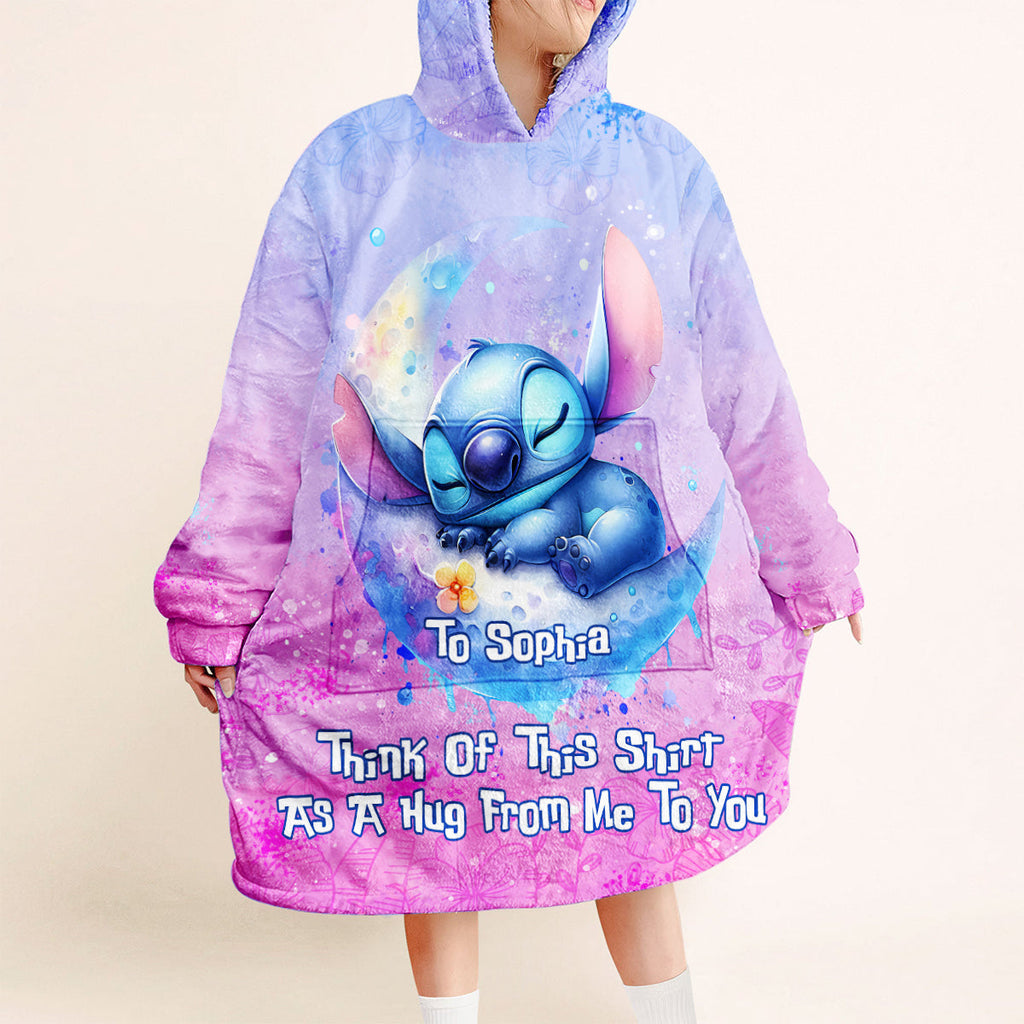 Personalized Ohana Blanket Hoodie Custom Gift for Her Blanket Hoodie GradoCreations
