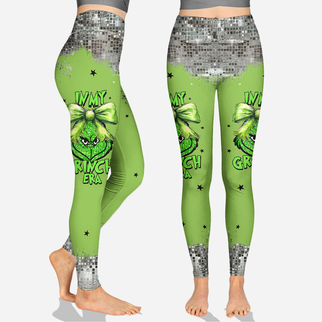 Personalized Grinch Era Hoodie and Leggings Set Gift for Christmas Hoodie & Leggings GradoCreations