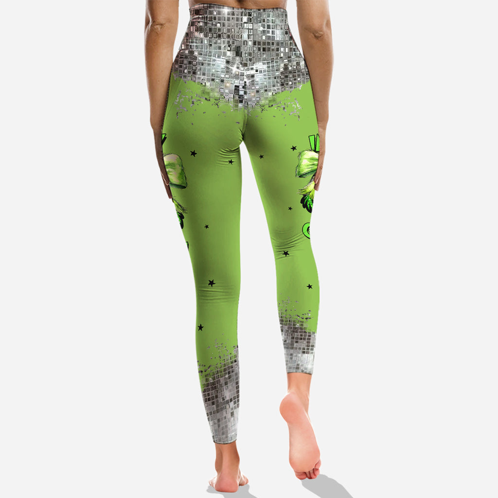 Personalized Grinch Era Hoodie and Leggings Set Gift for Christmas Hoodie & Leggings GradoCreations