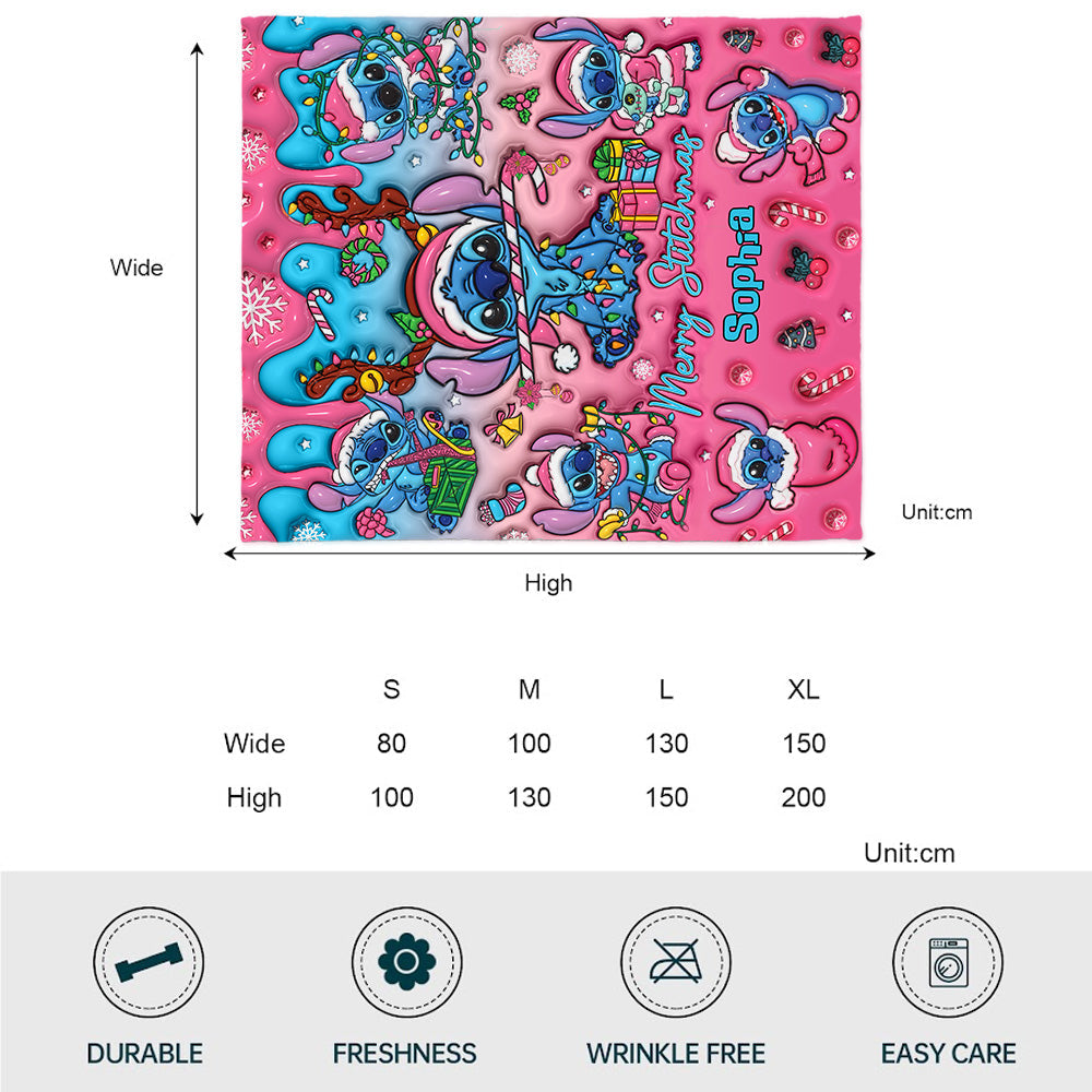 Personalized Ohana Blanket Custom Name Christmas Gift Blanket GradoCreations