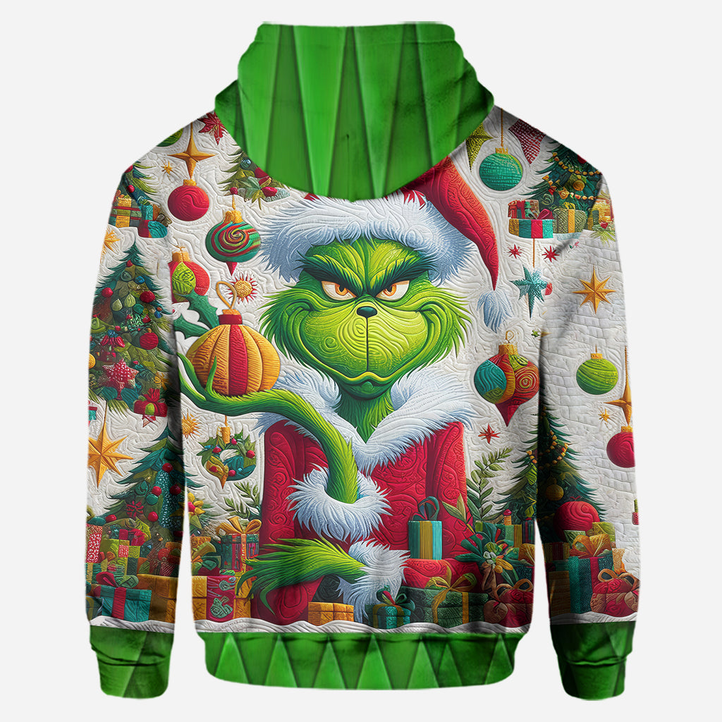 Personalized Grinchmas Hoodie and Leggings Set Custom Name Christmas Gift Hoodie & Leggings GradoCreations
