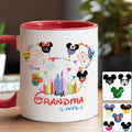Personalized Grandma Accent Mug Custom Name Gift for Mother's Day Accent Mug GradoCreations