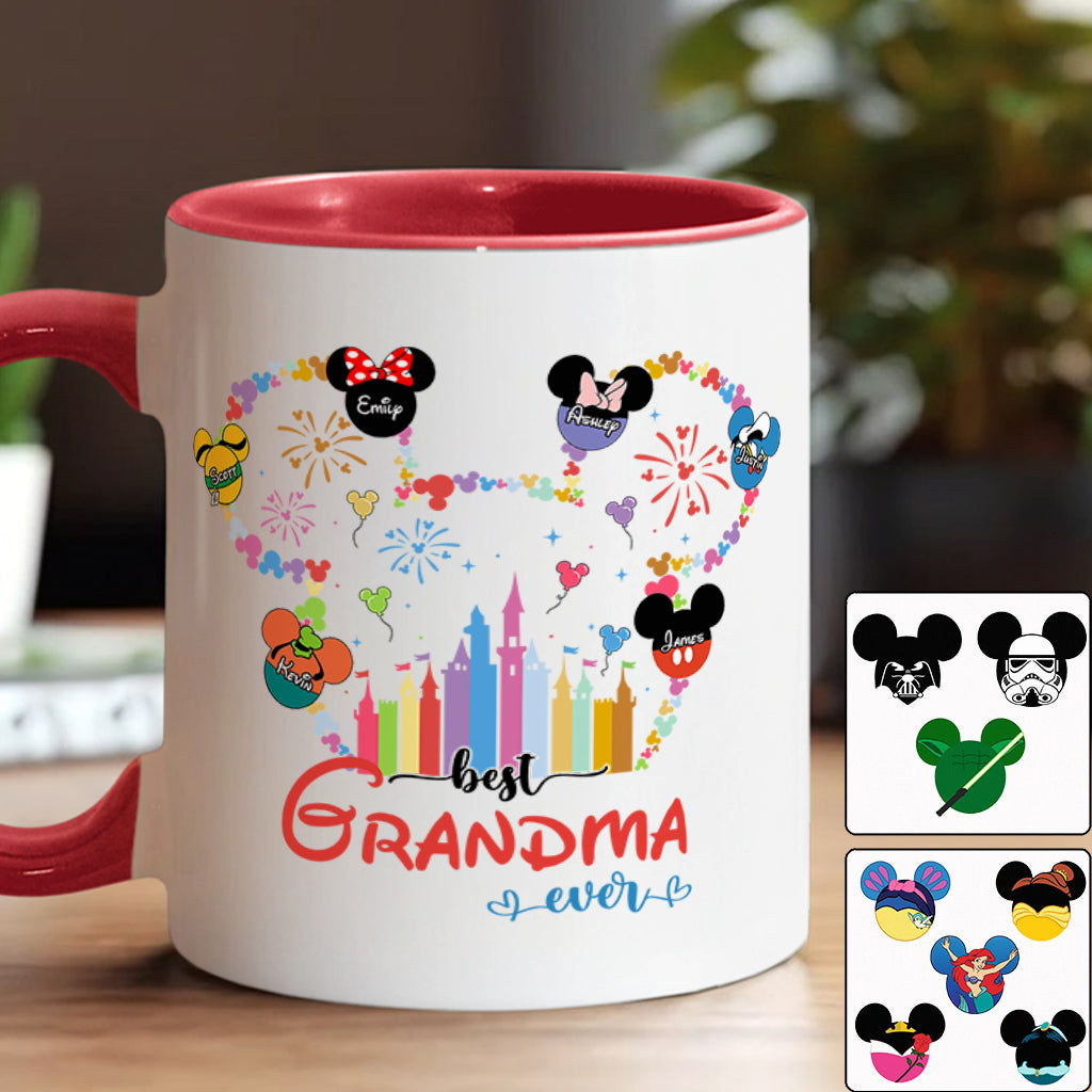 Personalized Grandma Accent Mug Custom Name Gift for Mother's Day Accent Mug GradoCreations