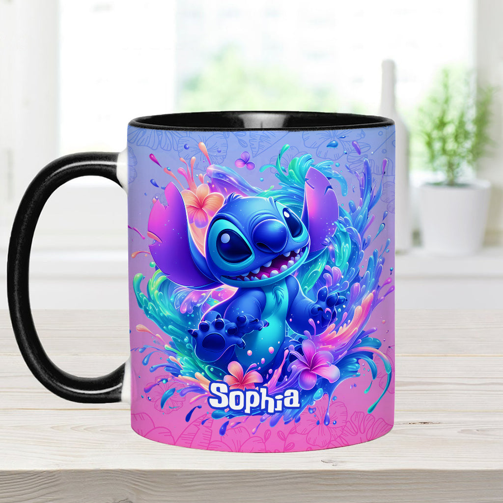 Personalized Ohana Accent Mug Custom Name Gift for Mom Accent Mug GradoCreations