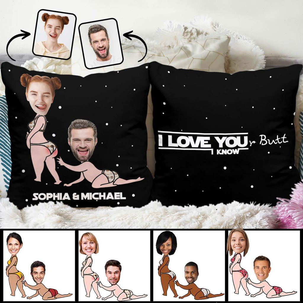 Personalized Funny Throw Pillow Custom Couple Gift for Him/Her Throw Pillow GradoCreations