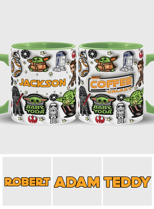Personalized The Force Accent Mug Custom Name Gift for Star Wars Fans Accent Mug GradoCreations