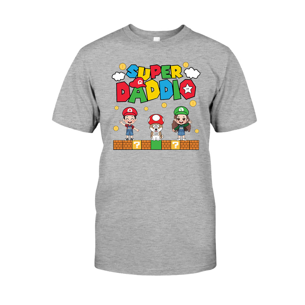 Personalized Super Daddio T-shirt & Hoodie Gift for Dad T-shirt & Hoodie GradoCreations