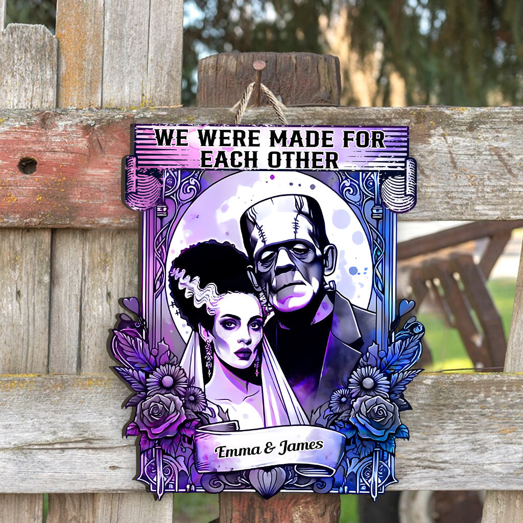 Personalized Custom Shaped Wood Sign for Couples - Unique Gift Wood Sign GradoCreations
