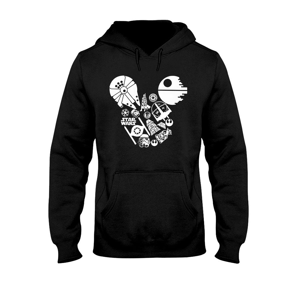 Personalized Star Wars Mouse Ears T-shirt & Hoodie Gift for Fans T-shirt & Hoodie GradoCreations