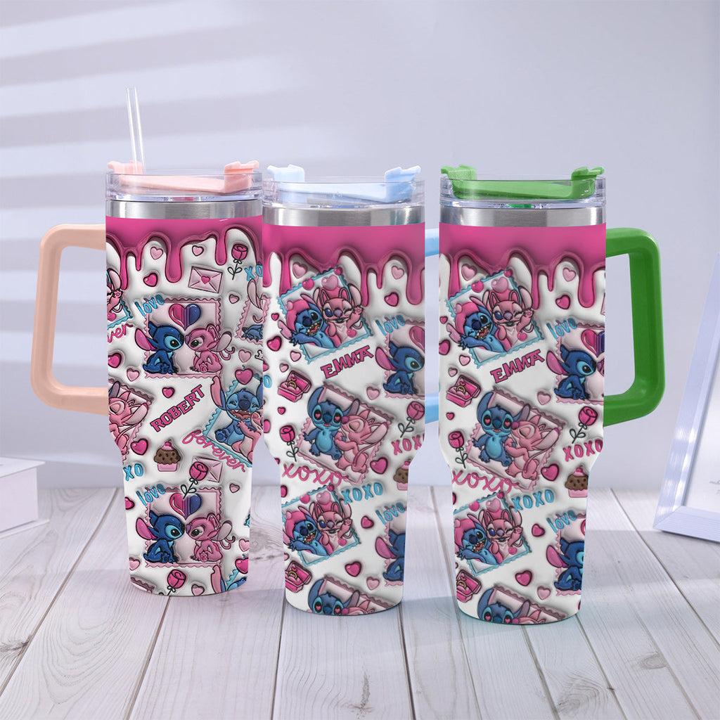 Personalized Ohana Tumbler With Handle Custom Gift for Couples Tumbler With Handle GradoCreations