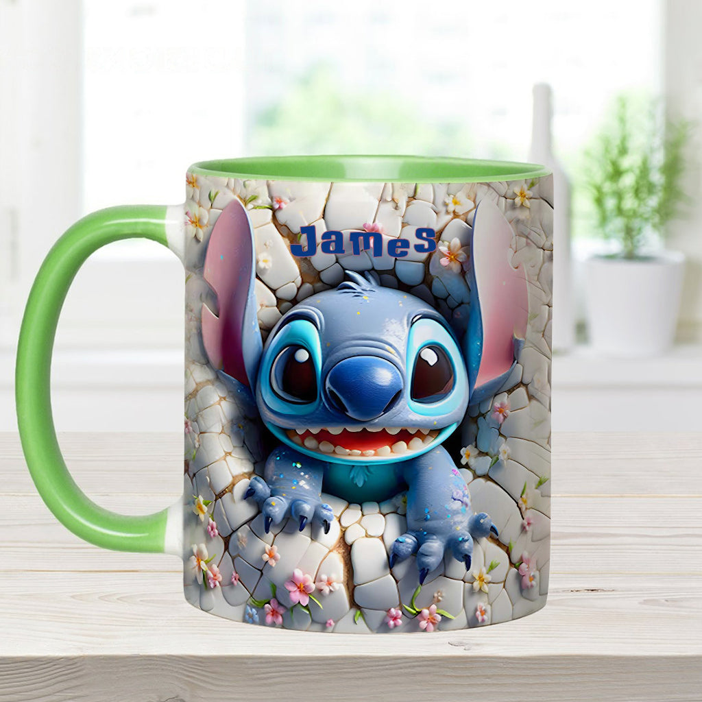 Personalized Ohana Accent Mug Custom Name Gift for Kids Accent Mug GradoCreations