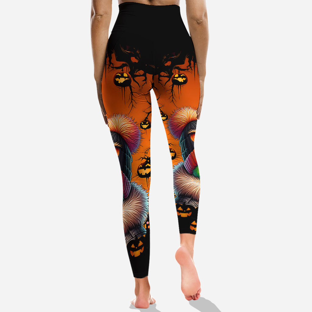 Personalized Halloween Grinch Hoodie & Leggings Set Gift Hoodie & Leggings GradoCreations