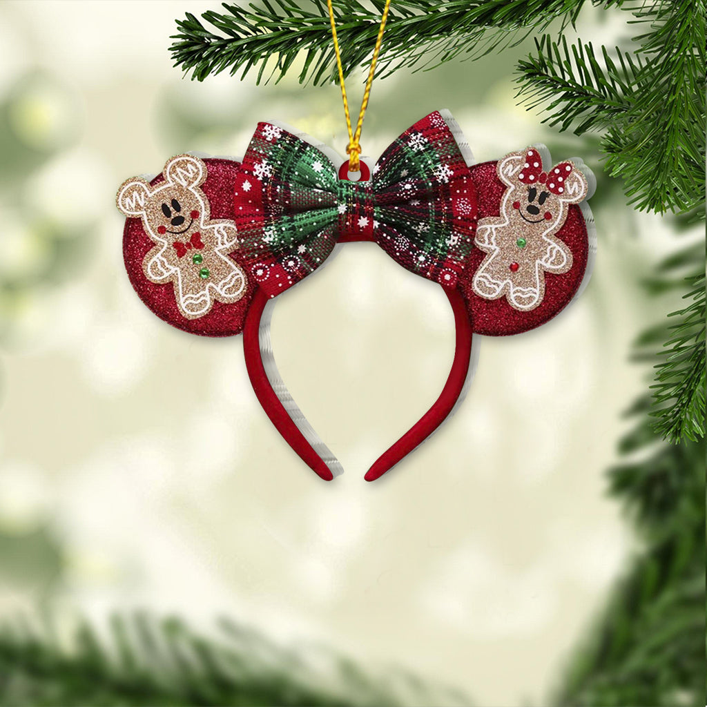 Personalized Christmas Mouse Ears Ornament Custom Name Gift Ornament GradoCreations