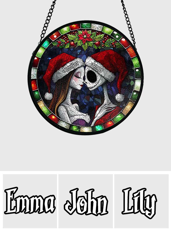 Personalized Stained Glass Suncatcher Unique Christmas Gift Stained Glass Suncatcher GradoCreations