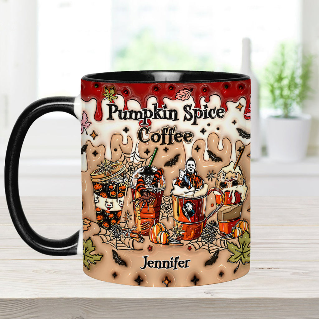 Personalized Pumpkin Spice Latte Accent Mug Custom Name Gift Accent Mug GradoCreations