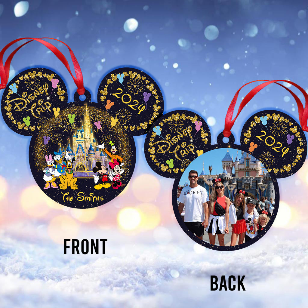 Personalized Family Photo Mouse Ornament Custom Gift for Christmas Ornament GradoCreations