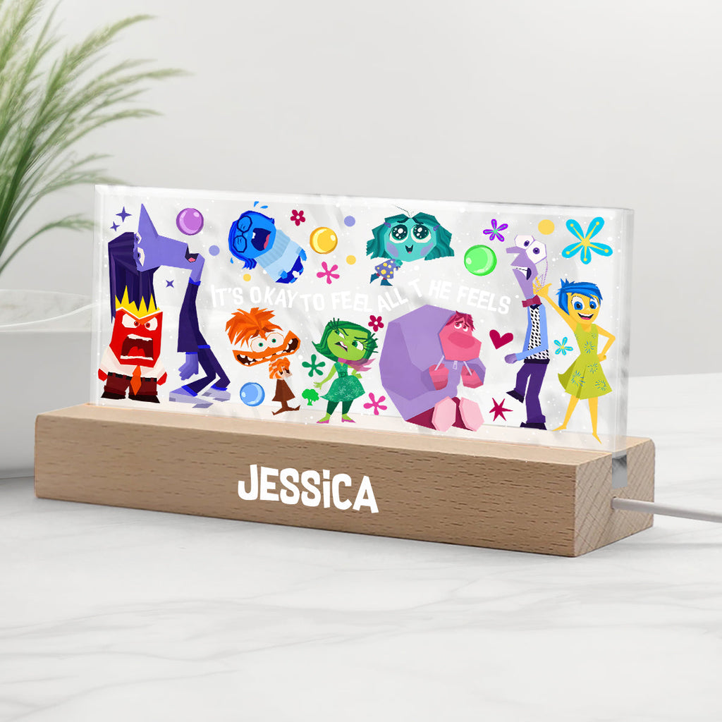 Personalized Shaped LED Night Light Custom Name Gift for Mom Shaped Led Night Light GradoCreations